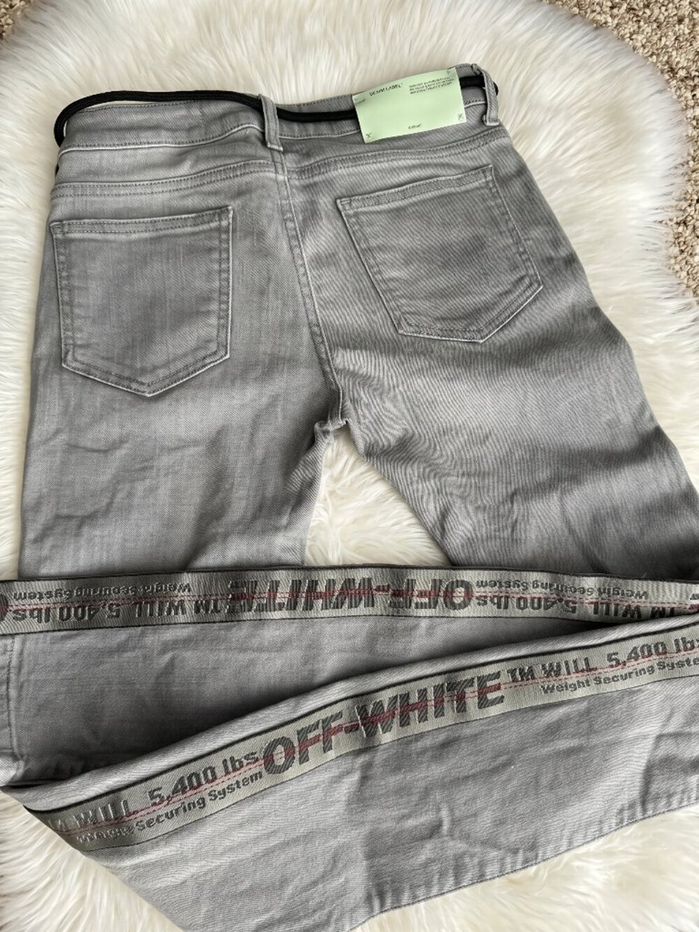 Off-White Grey Jeans
